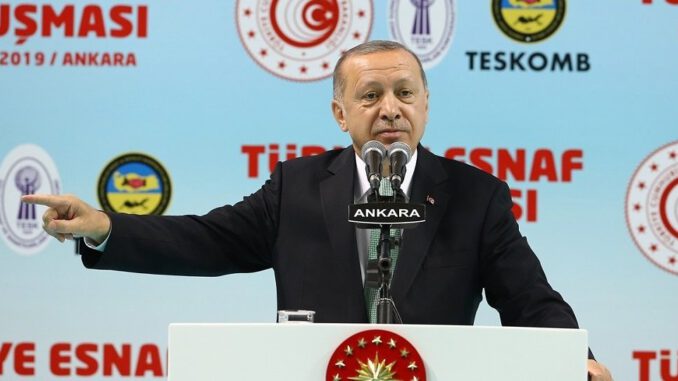Erdoğan Esnafın ekmeğiyle oynamıyoruz, ekonomik tetikçilere Osmanlı tokadını hep birlikte vuracağız