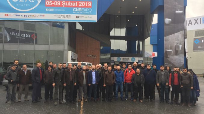 TSO üyeleri UNICERA Fuarı’nı gezdi