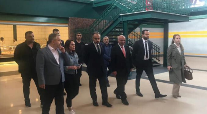 Alinur Aktaş ve Ayhan Salman'dan et pazarına ziyaret