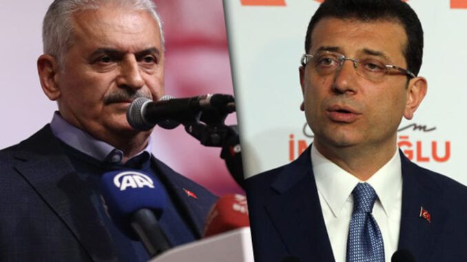 Binali Yıldırım Ekrem İmamoğlu