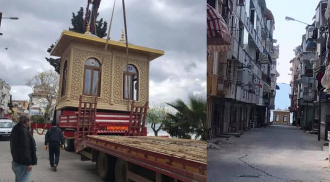 Bursa'da çok tartışılan muhtarlık binasını kaldırdı