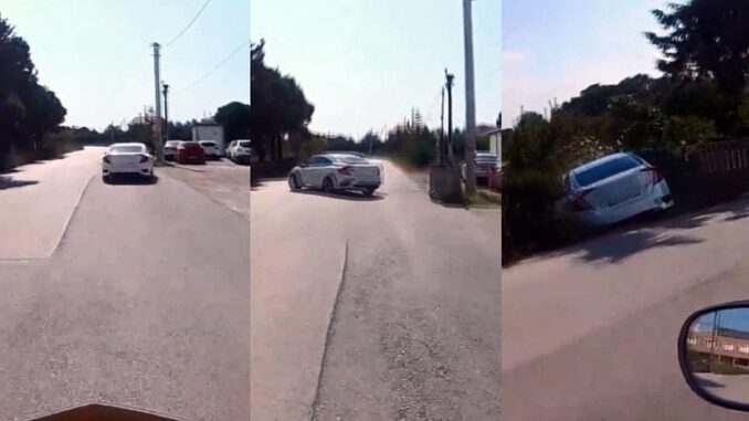 Bursa'da Görünmez Kaza Motosiklet Sürücüsünün Kask Kamerasına Yansıdı