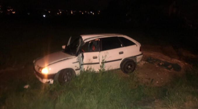 Bursa'da kontrolden çıkan araç tarlaya uçtu!