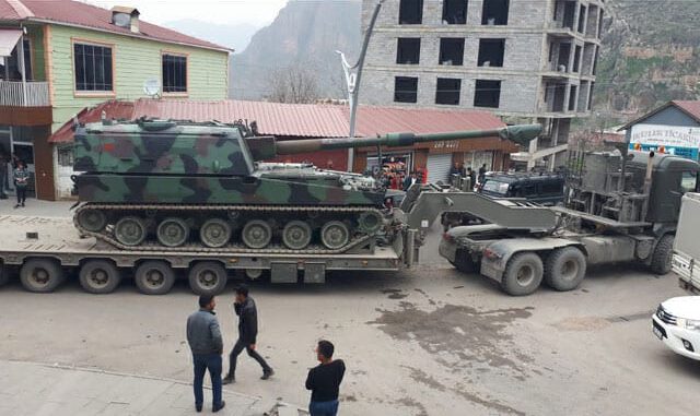 Irak sınırına obüs sevkiyatı