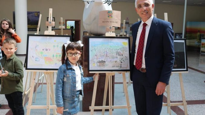Minik ressamların zeytin ağacı sevgisi