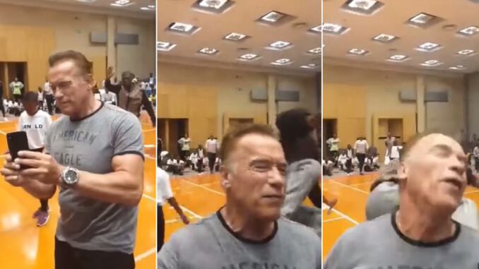 'Terminatör'e uçan tekme (Arnold Schwarzenegger saldırıya uğradı)