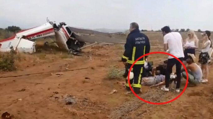 Antalya'da eğitim uçağı düştü 1 ölü, 2 yaralı