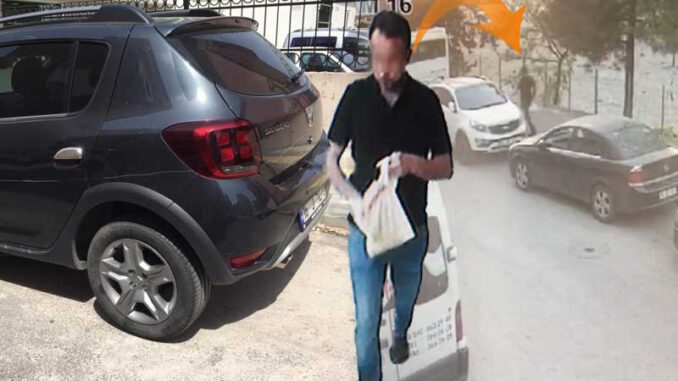 Bursa'da-araçları-taşla-çizen-bir-kişi-güvenlik-kamerasına-yakalandı