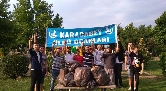 Karacabey Ülkü Ocakları’ndan çevre temizliği