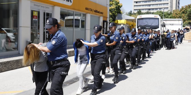 'Avcı kız' operasyonunda 99 kişi adliyede