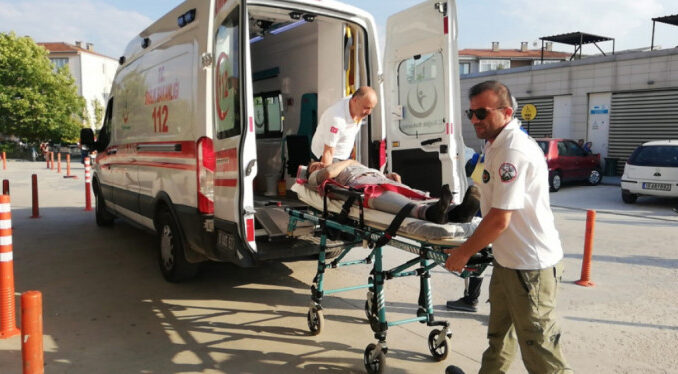 Bursa İnegöl'de İş Kazası! 4 Metre Yükseklikten Düştü