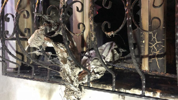 Bursa'da Eve Molotoflu Saldırı