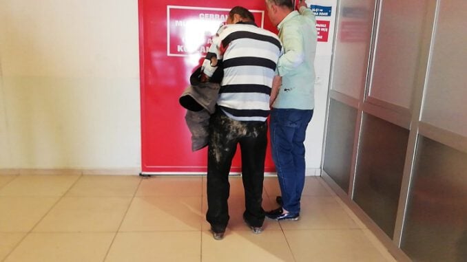 Bursa'da iş yerinin önündeki köpeğin saldırısına uğradı