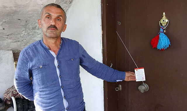 Heyelanlı mahallede tahliye edilen 67 bina mühürlendi