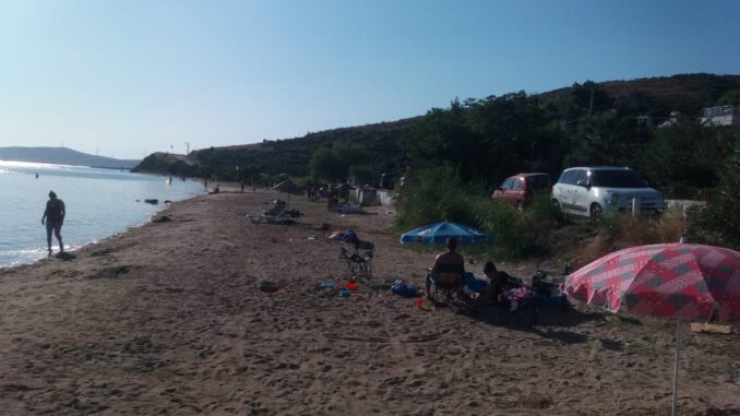 Erdek'te çadırlar kaldırıldı