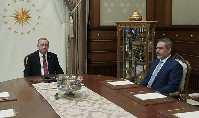 Erdoğan, MİT Başkanı Fidan ile görüştü