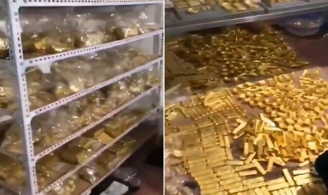 Eski başkanın evine şok baskın! 13.5 ton altın ele geçirildi
