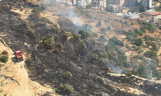 Hatay'da 5 hektar makilik alan yandı