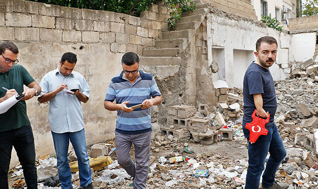 11 sivilin şehit olduğu Nusaybin'de hasar tespiti