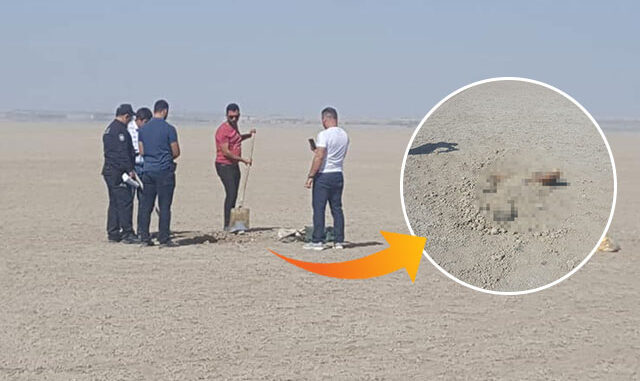 Göğsüne kesici alet saplanarak öldürülüp, cesedi gömülmüş
