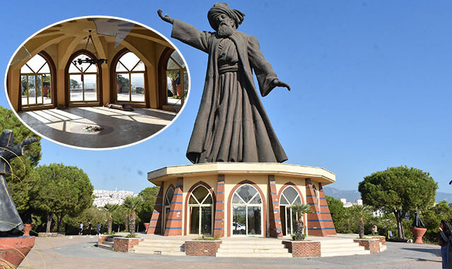 Mevlana Heykeli'ne büyük saygısızlık