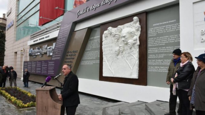 Bursa Gemlik'te Yeni Belediye Binası'nda Tarihi Rölyef