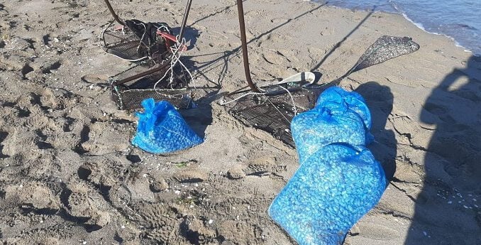 Bursa Karacabey'de Kaçak Midyeciler Suçüstü Yakalandı,,