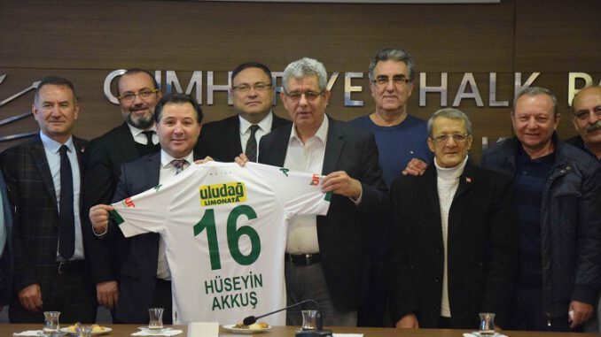 Bursaspor Yönetiminden CHP İl Başkanlığı'na Ziyaret