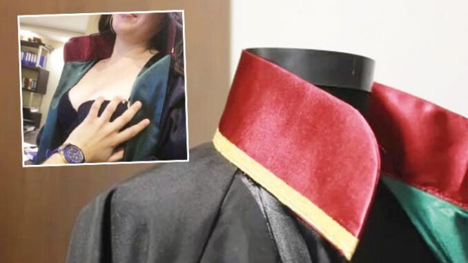 Adana'da Avukat Cübbesiyle Müstehcen Pozlar Çekmişti! İşine Son Verildi